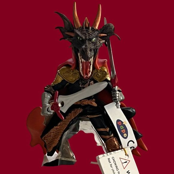 Papo Dragon Head Warrior Medieval Knight 4” PVC Figurine Figure Fantasy 2005 - Picture 1 of 5